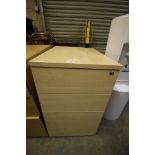 3 drawer filing cabinet (no key)