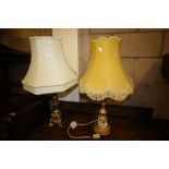 two table lamps