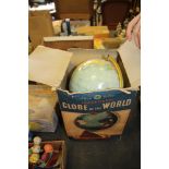 Chad Valley table globe (boxed)