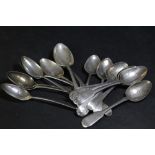 A quantity of mixed 19th century silver spoons 272grams