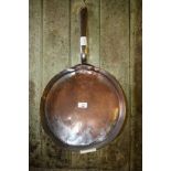 19th Century copper flambe pan