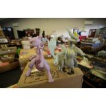 Pokemon Articulated Mewtwo and White Kyurem figures