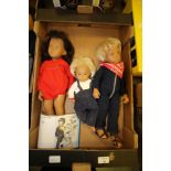 Vintage Sasha dark-haired Sasha, Gregor doll and Baby Sasha doll