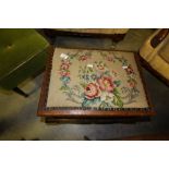 Tapestry sewing box stool and other stool