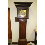 18thC Oak Longcase Clock - Hugh Lough, Penrith