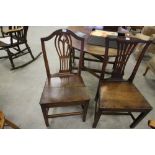 4 x 18th/19th Century oak` Dining Chairs (3 + 1)