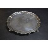 Silver salver Birmingham 1962 maker John Rose 272g