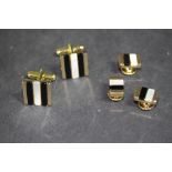 Pair of cufflinks and collar studs