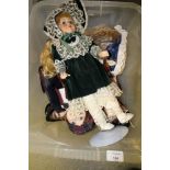 Box of Leonardo collection porcelain dolls