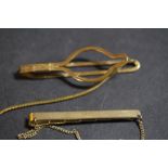 Rolled Gold tie clip & other clip