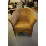 Wicker armchair