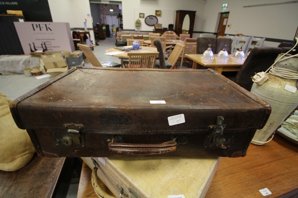 Vintage Leather Suitcase