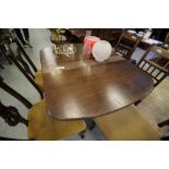 Mahogany drop-leaf table