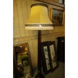 Edwardian mahogany standard lamp