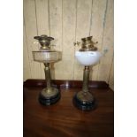 2 oil lamps (A/F) with shade