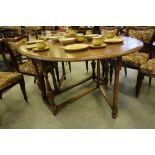 1930's Oak Gateleg Dining Table