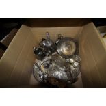 Box of silver plate