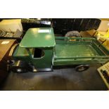 Green cast iron truck