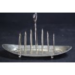 Silver 6 division toast rack, Sheffield 1903, maker Joseph Rodgers & Sons 236grams