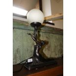 Figural lamp