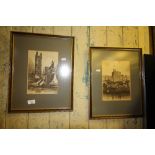 2 prints - Windsor Castle & St Stephens