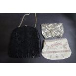 Three vintage evening bags/purses