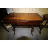 Regency card table