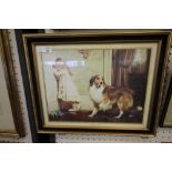 'A Special Pleader' lassie dog and girl print