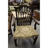 Georgian Chippendale armchair