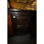 C19th Panelled Oak Wall Cupboard