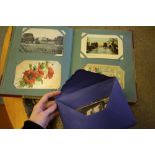 Postcard album and postcards