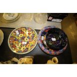Vintage flower bowls & plates including Royal Doulton