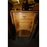 Pine Drop Leaf Bedside Table