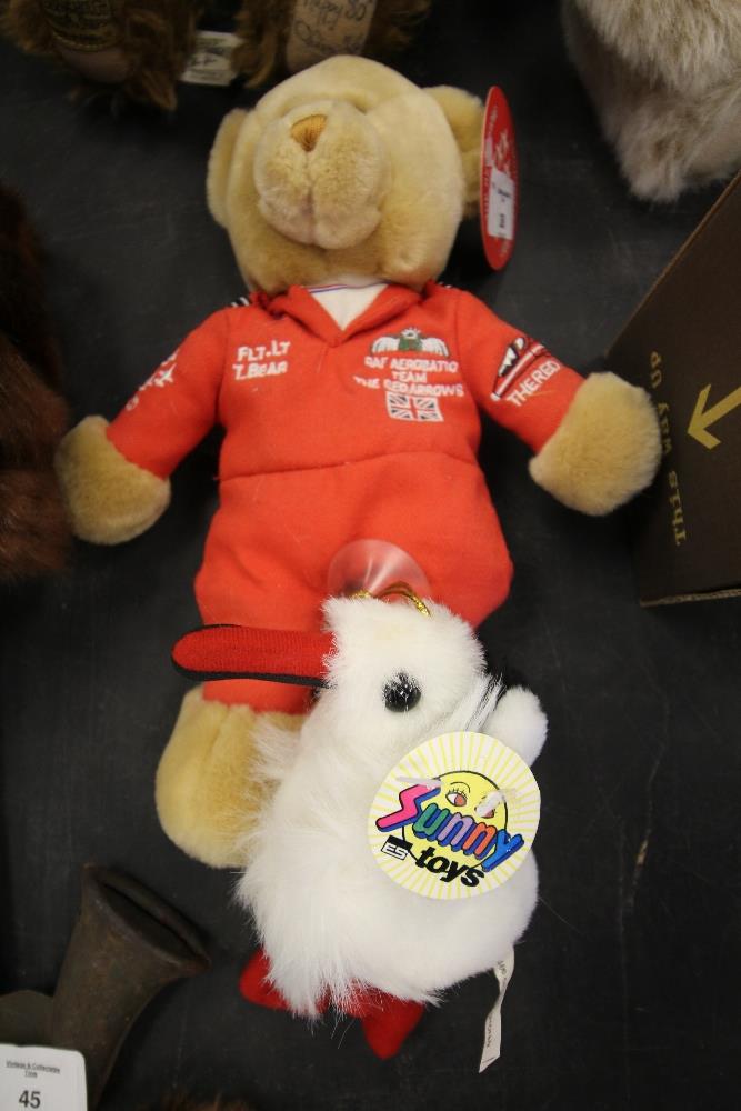 The Red Arrows FLT LT T Bear and Sunny Toys Bird