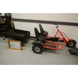 German Dino adult 3-wheel Go Kart and trailer