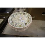 Collection of Royal Worcester calendar plates