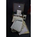 Box of ephemera inc war stock etc