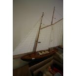 Model display ship/pond yacht