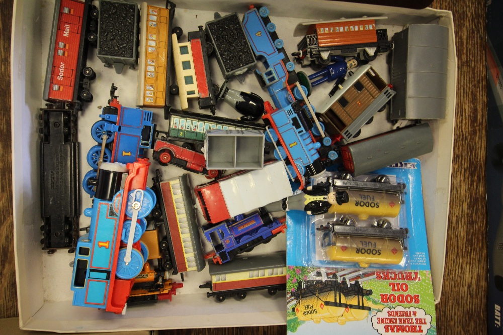 Box of Thomas Tank Engine items