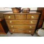 Mahogany 3/3 chest of drawers