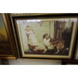 'A Special Pleader' - Rough Collie and girl print