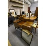 Edwardian Inlaid Mahogany Dressing Table