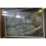 G. Robinson, print, Arncliffe, North Yorkshire, 53/150, framed