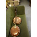 2 Copper Bed Pans