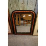 19th Century French Louis Phillip Simulated Tortoshell Mirror