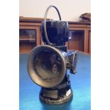 Lucas ebonised metal King of the Road lamp