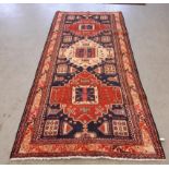Kazak style hand woven runner, 306cm x 135cm Note: free delivery available within 30 miles of CA11