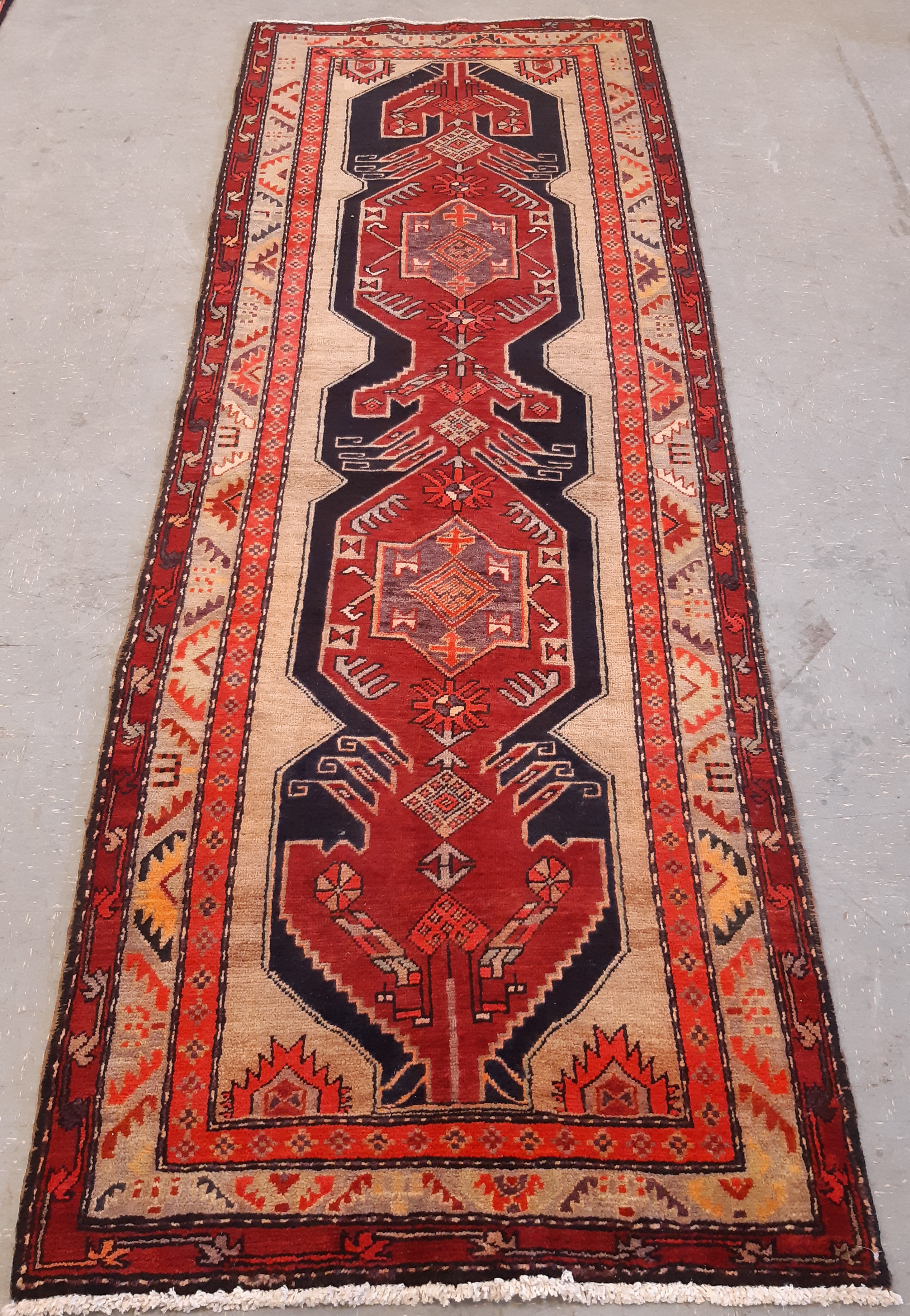 Anatolian style hand woven runner, 305cm x 109cm Note: free delivery available within 30 miles of