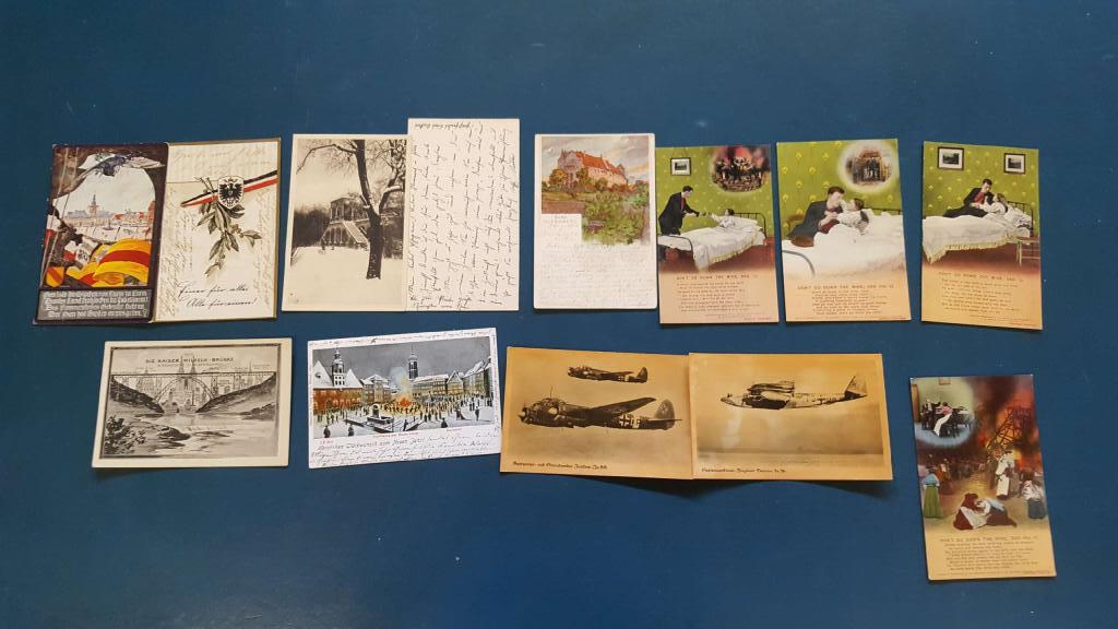 Set 18 Hitler's magazine and small quantity of postcards