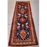 Kazak style hand woven runner, 340cm x 117cm Note: free delivery available within 30 miles of CA11